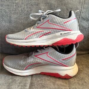 Reebok Light Gray and Pink Athletic Shoes